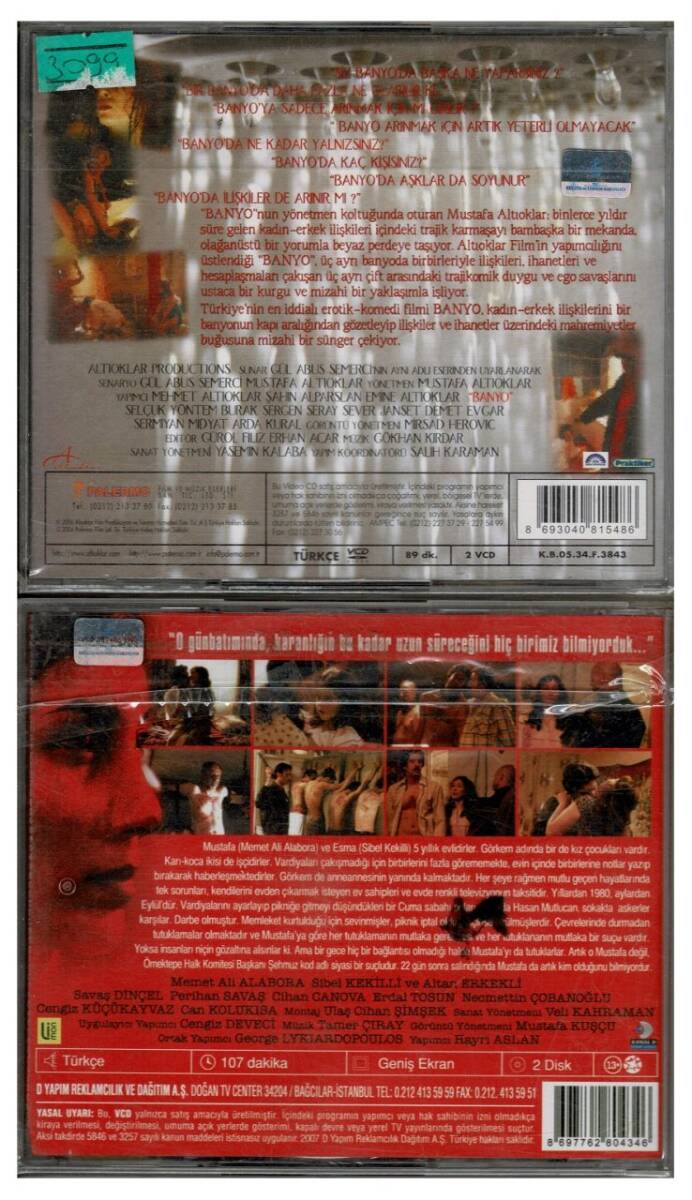 Banyo Eve Dönüş - 2 Adet VCD Film VCD1229 - 2