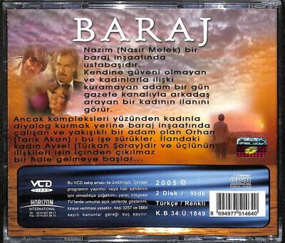 Baraj (Türkan Şoray-Tarık Akan-Nasır Melek) VCD Film (108) VCD21073 - 4
