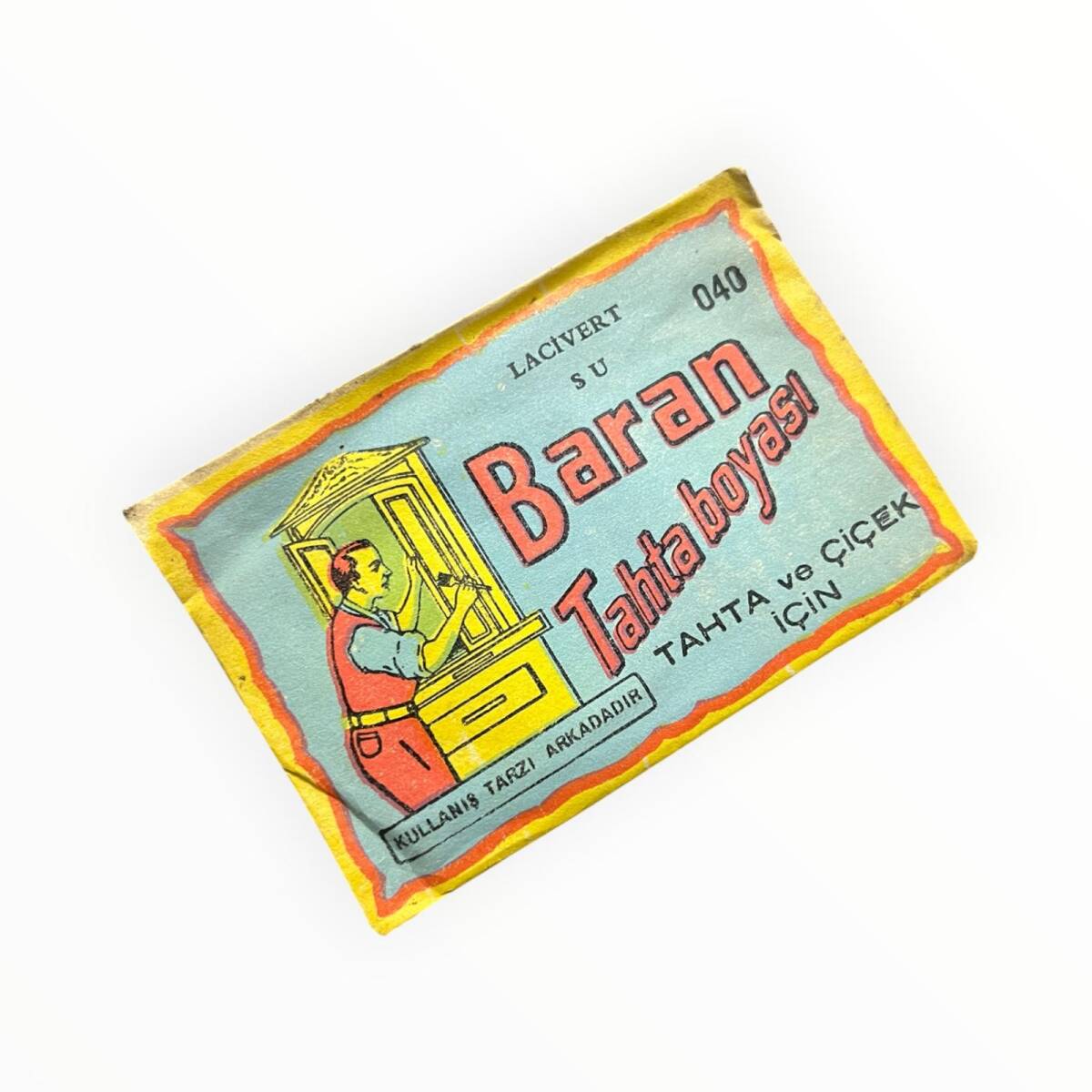 BARAN Ahşap ve Çiçek Boyası - Lacivert AOB8919 - 3