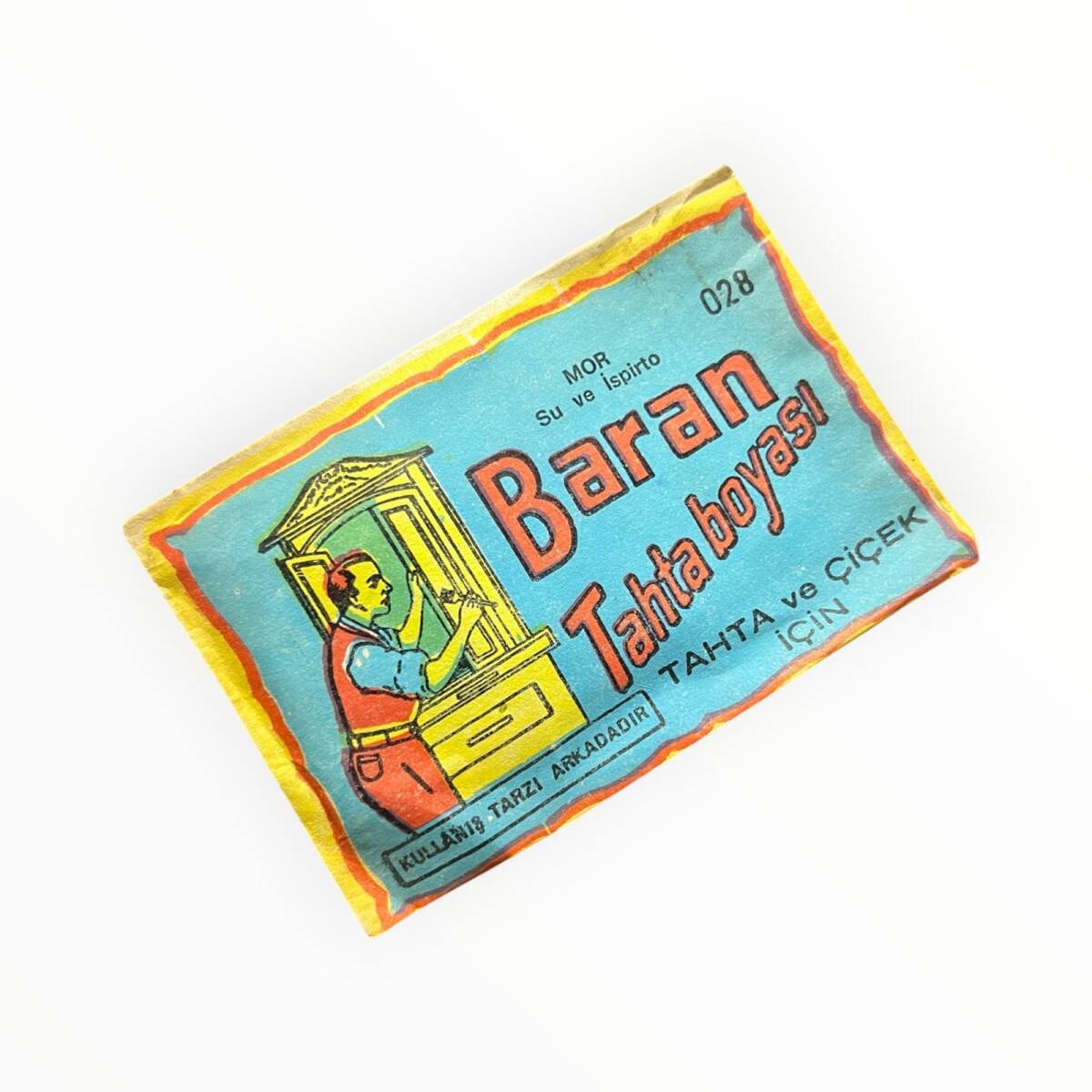 BARAN Ahşap ve Çiçek Boyası - Mor AOB8907 - 3