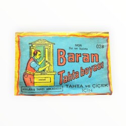 BARAN Ahşap ve Çiçek Boyası - Mor AOB8907 - Gökçekoleksiyon
