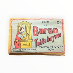 BARAN Ahşap ve Çiçek Boyası - Pembe AOB8911 - Gökçekoleksiyon