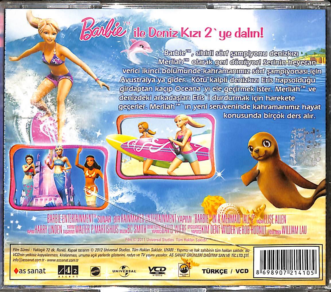 Barbie Deniz Kızı Hikayesi 2 (2012) Orjinal VCD Çizgi Film VCD28541 - 2
