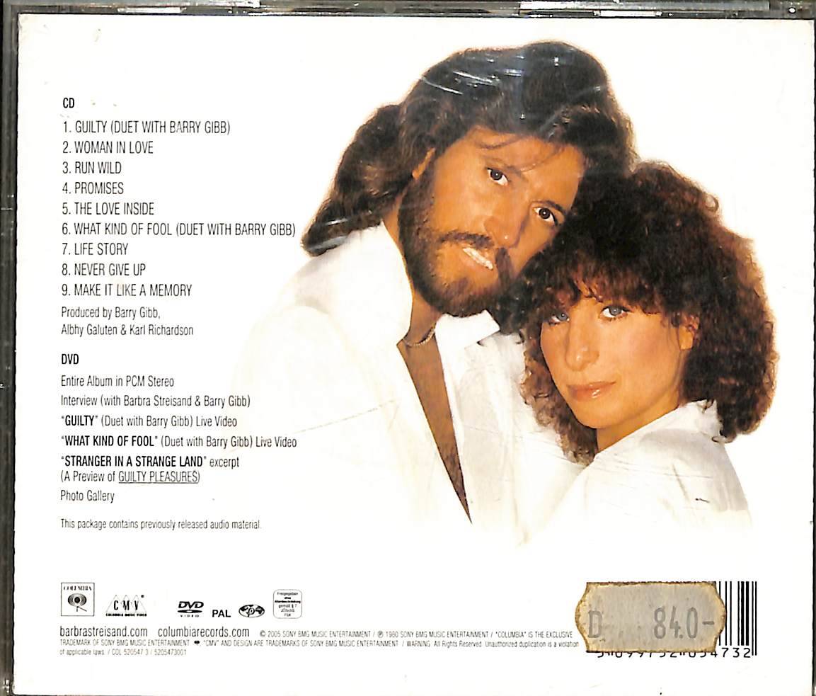 Barbra Streisand ‎- Guilty CD (İkinci El) CD5018 - 2