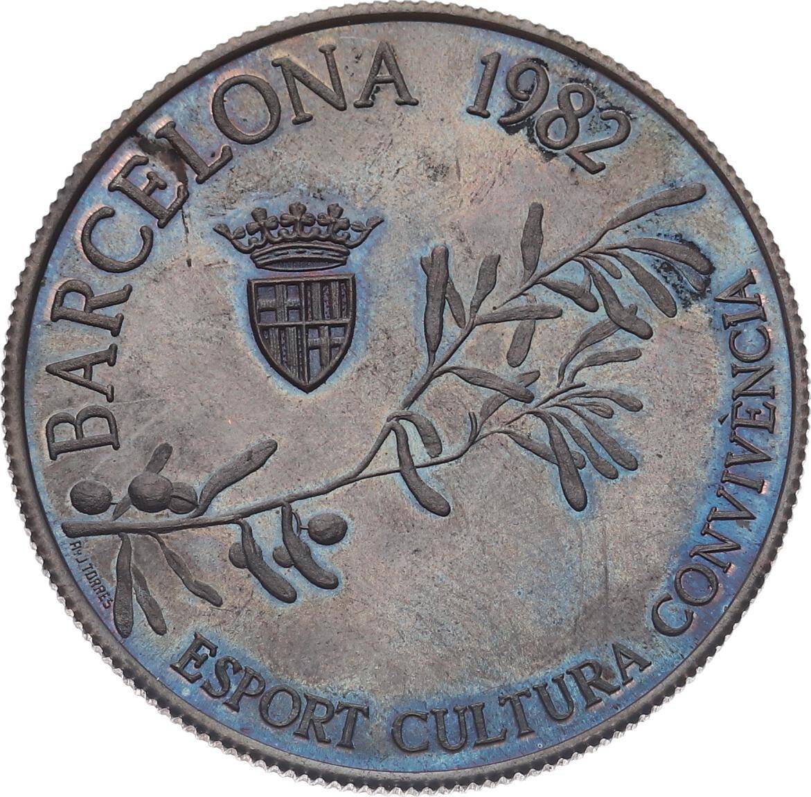 Barcelona 1982 Yılı Belediye Meclisi Hatıra Madalyon MVM2077 - 1