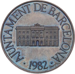 Barcelona 1982 Yılı Belediye Meclisi Hatıra Madalyon MVM2077 - 2