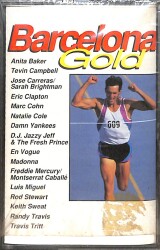 Barcelona Gold - Anita Baker - Eric Clapton - Natalie Cole - Madonna - Freddie Mercury -Luis Miguel - Rod Stewart Kaset (Mavi Bandrol - Sıfır) KST27045 - 1