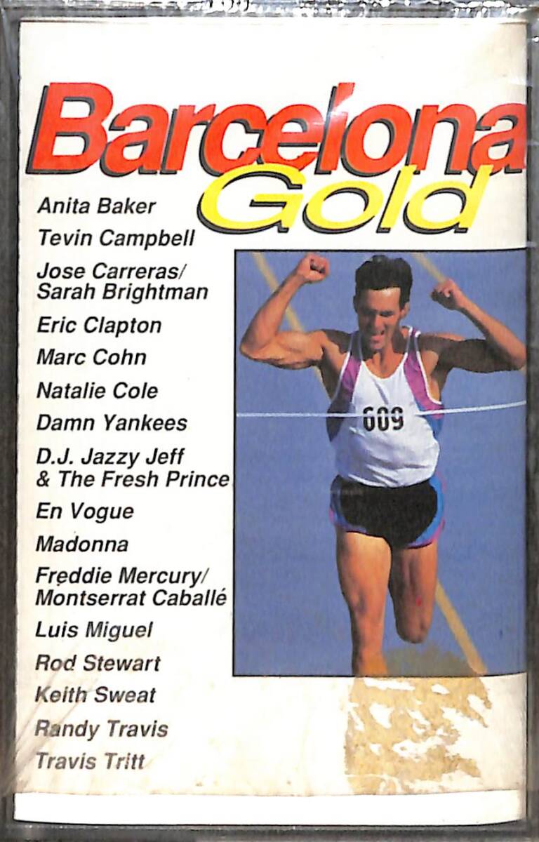 Barcelona Gold - Anita Baker - Eric Clapton - Natalie Cole - Madonna - Freddie Mercury -Luis Miguel - Rod Stewart Kaset (Mavi Bandrol - Sıfır) KST27045 - 1