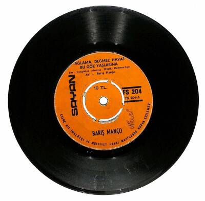 Barış Manço - Ağlama Değmez Hayat Bu Göz Yaşlarına / Kirpiklerin Ok Ok Eyle Plak (10/7) PLK20014 - 1