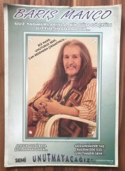 Barış Manço Büyük Boy Kartpostal KRT7579 - Gökçekoleksiyon