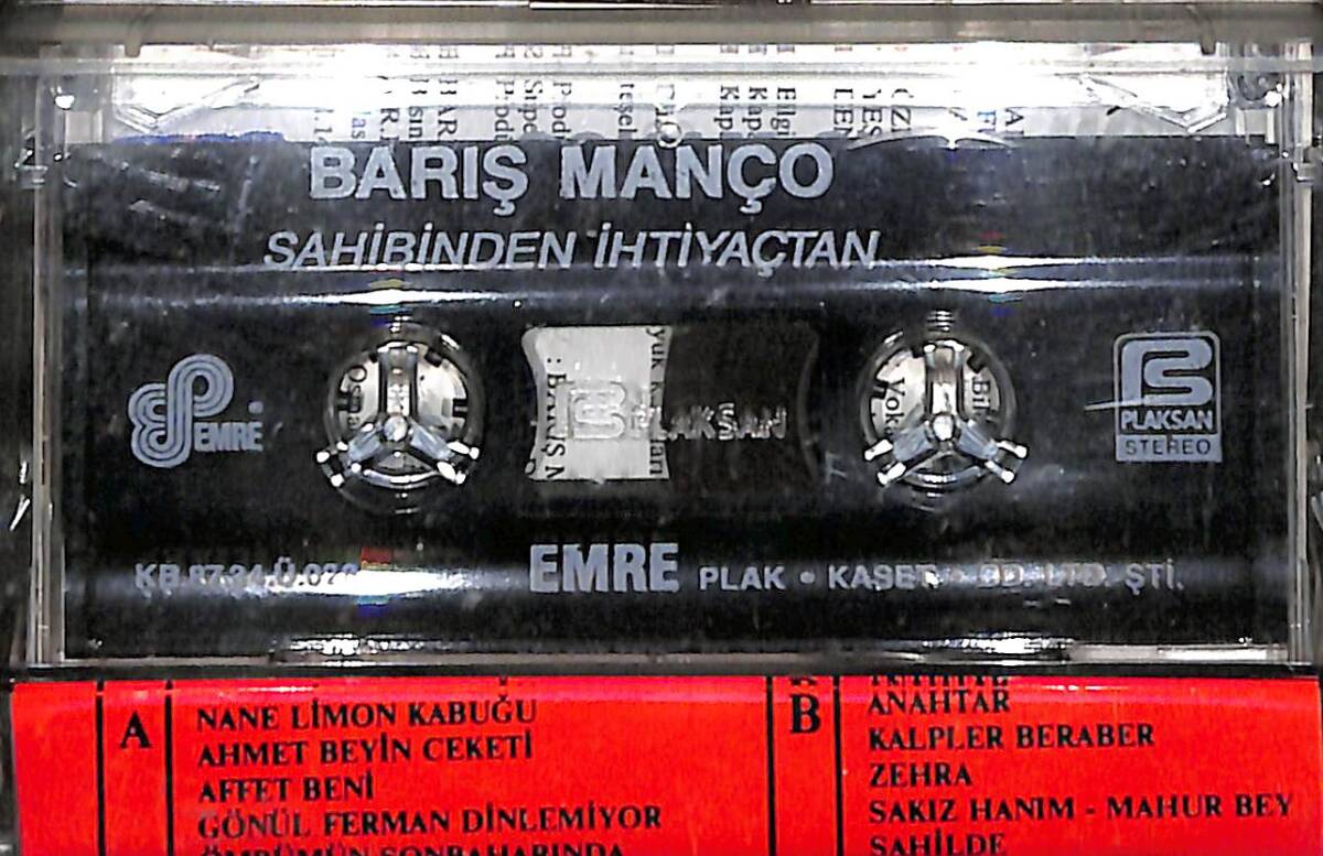 Barış Manço – Sahibinden İhtiyaçtan Orijinal Kaset (İkinci El) * Emre Kasetçilik - 1988 * KST29959 - 2
