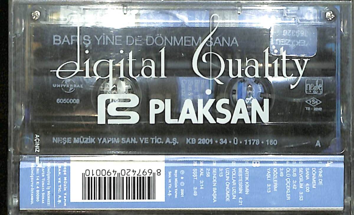 Barış - Yine de Dönem Sana Kaset (Sıfır Kaset) KST29303 - 2