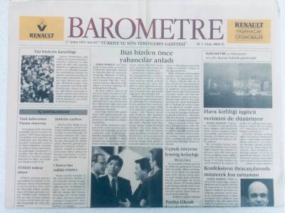 Barometre Gazetesi - 1-7 Şubat 1993 - Bizi Bizden Önce Yabancılar Anladı GZ46260 - 2