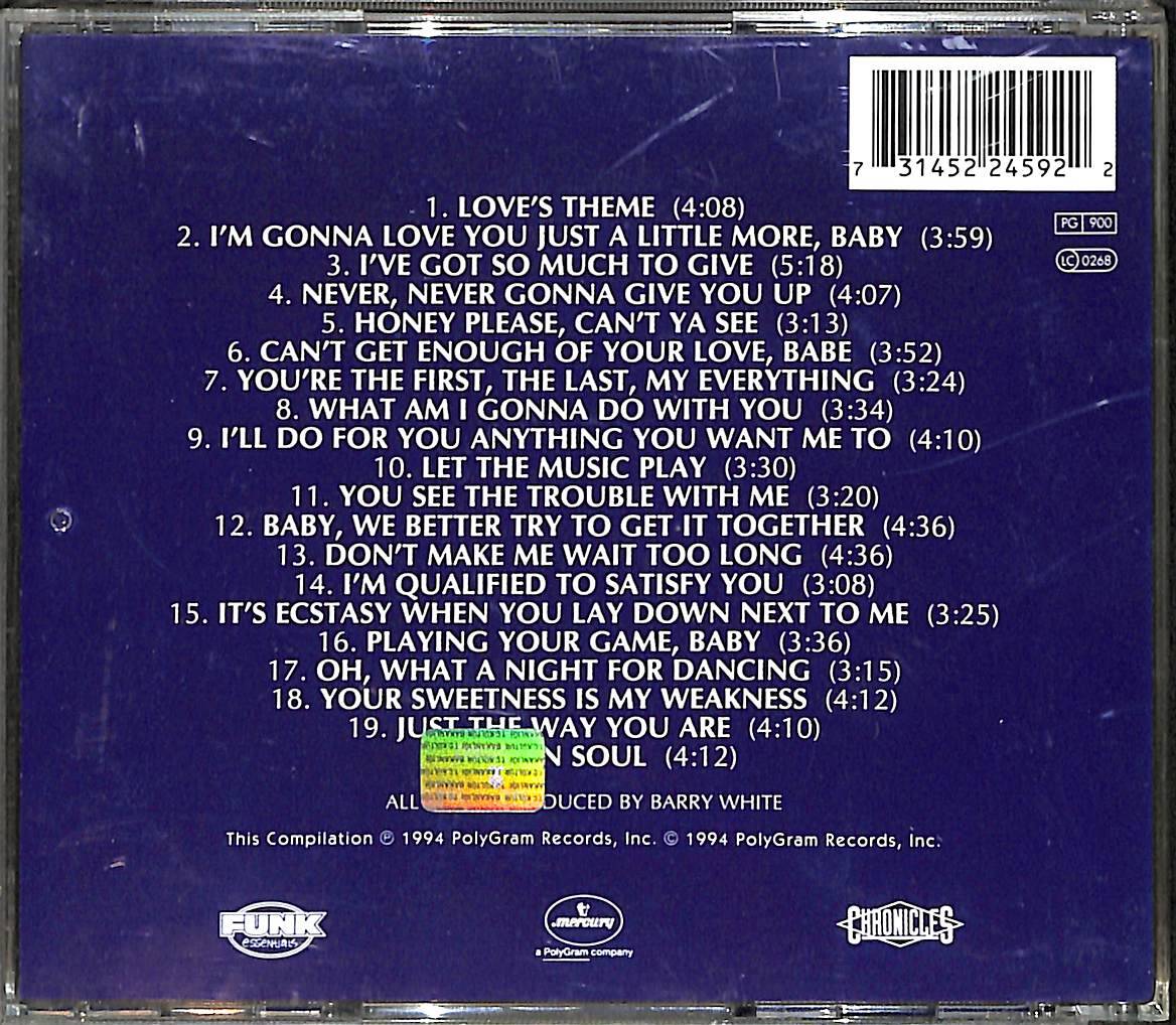 Barry White - All Time Greatest Hits CD (İkinci El) CD4420 - 2