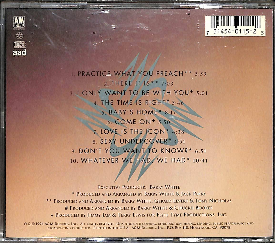 Barry White ‎– The Icon Is Love CD (İkinci El) CD5556 - 2