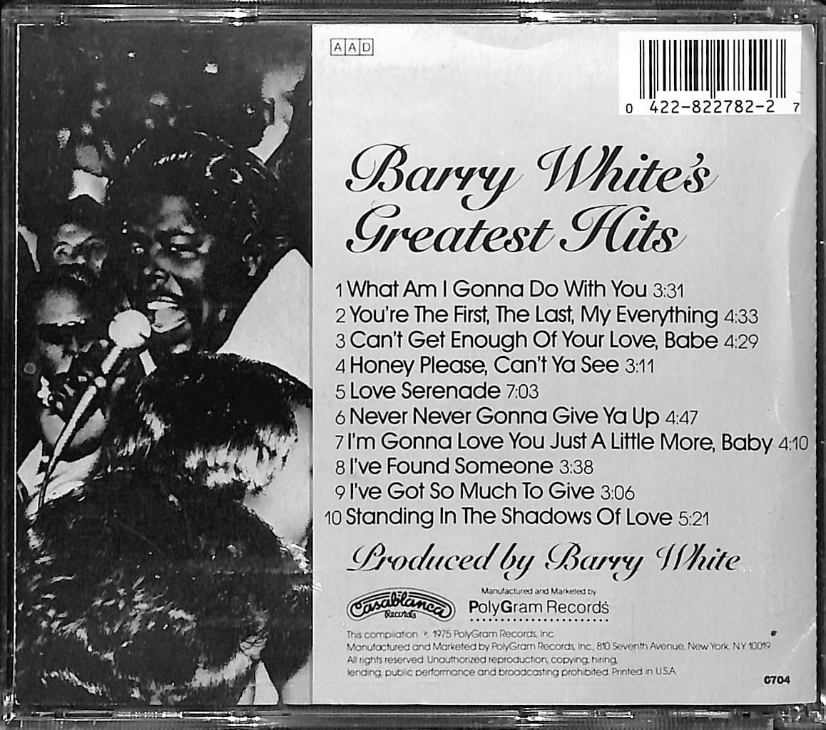 Barry Whites Greatest Hits CD4977 - 2