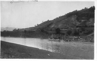 Bartın Irmağı-Boğaz Siyah-Beyaz Kartpostal KRT7383 - 1