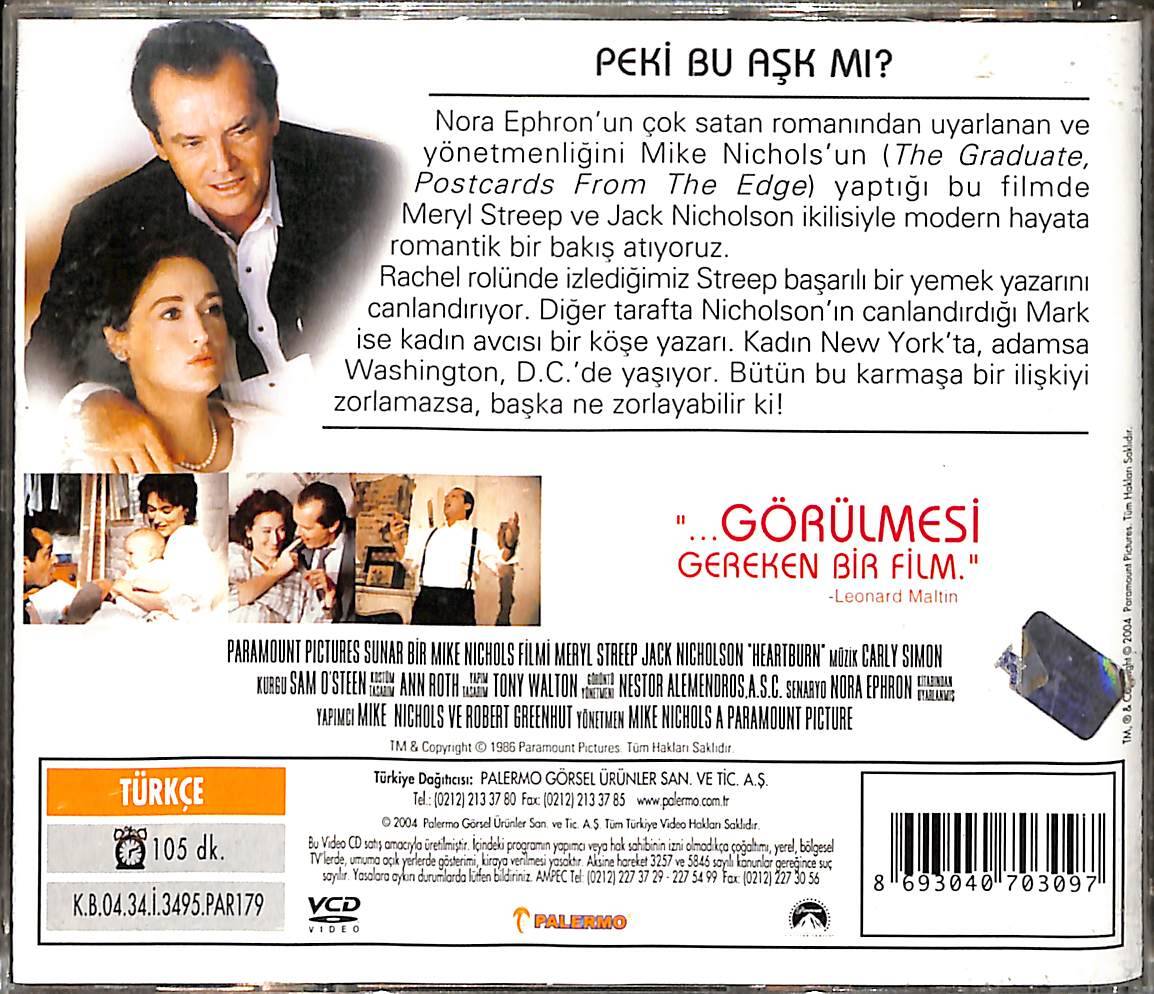 Başbelası - Heartburn (1986) Orijinal VCD Film VCD28522 - 2