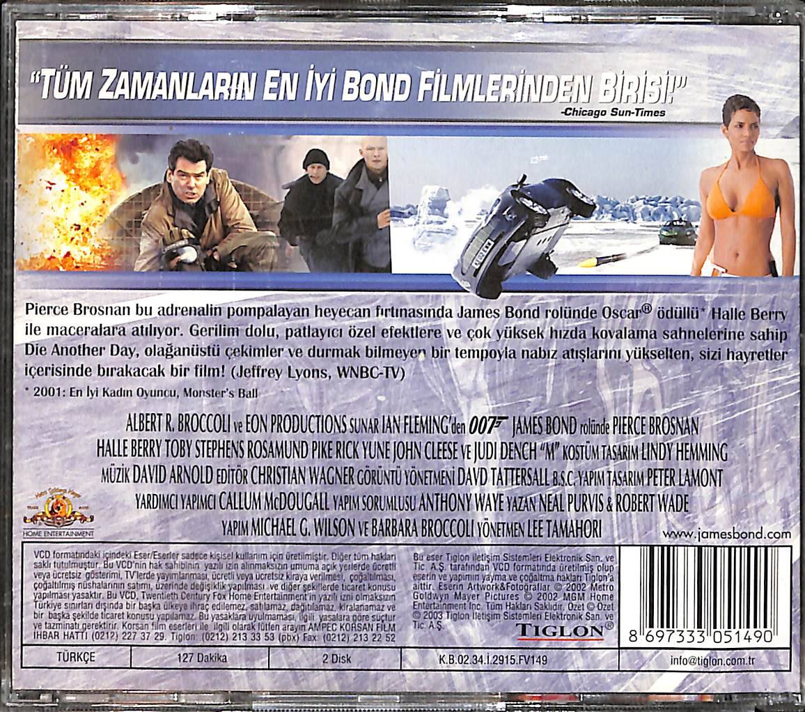 Başka Bir Gün Öl 007 James Bond Orijinal VCD Film VCD28693 - 2