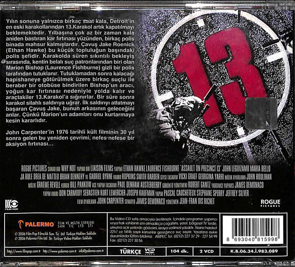 Baskın 13 – Assault On Precinct Orijinal VCD Film VCD28563 - 2
