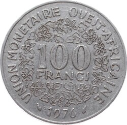 Batı Afrika 100 Frank 1976 ÇÇT YMP11040 - 2