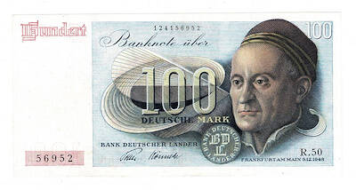 Batı Almanya 100 Mark 1948 - ÇA ***ÇOK NADİR*** YKP8544 - 1