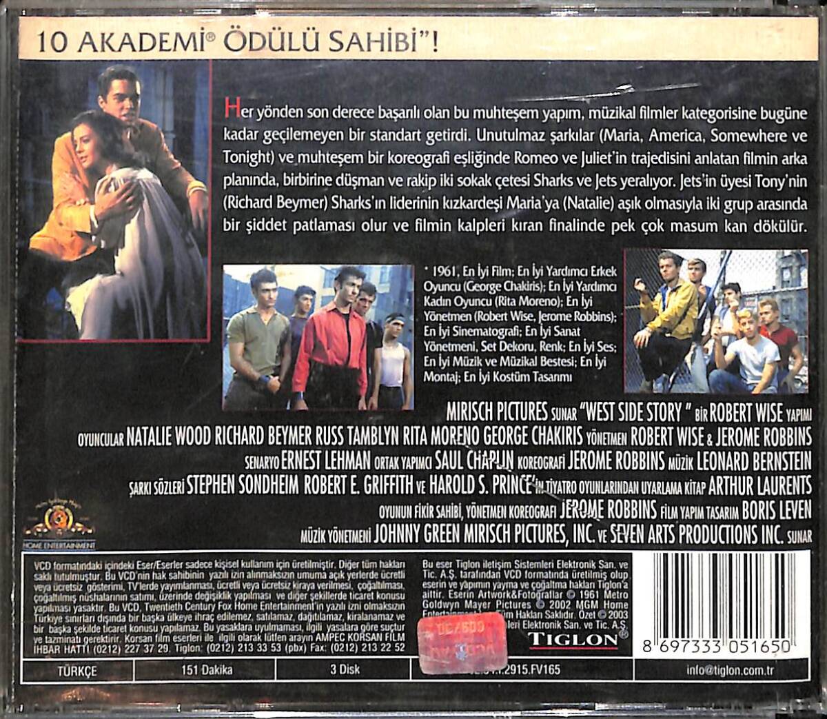 Batı Yakasının Hikayesi VCD Film VCD27332 - 2