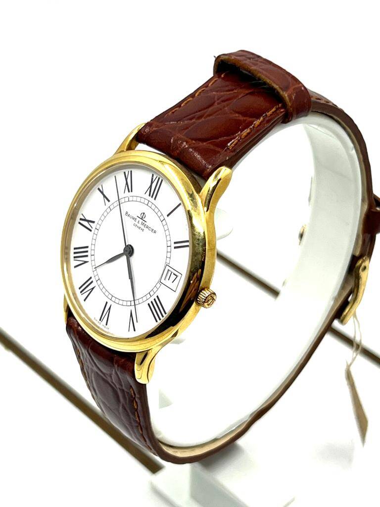 Baume & Mercier Geneve 18 Ayar Erkek Kol Saati Quartz SAA086 #30 - 2