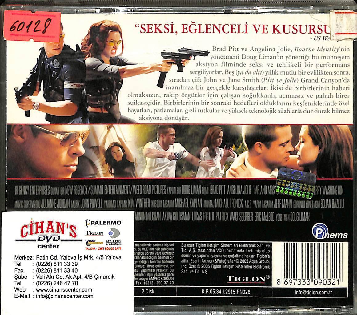 Bayan & Bayan Smith (Brad Pitt-Angelina Jolie) VCD Film VCD14941 - 2