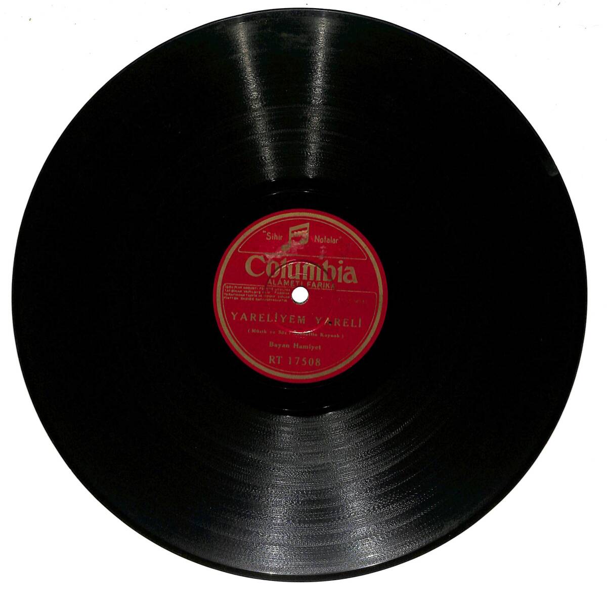 Bayan Hamiyet (Hamiyet Yüceses) - Ela Gözler & Yareliyem Yareli TAŞ PLAK (10/6) PLK26611 - 2