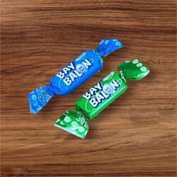Baybalon (Saadet) 2003 Doğal Nane Aromalı Şekersiz Sakızı İki Renkli Lot # SKZ2371 - 2