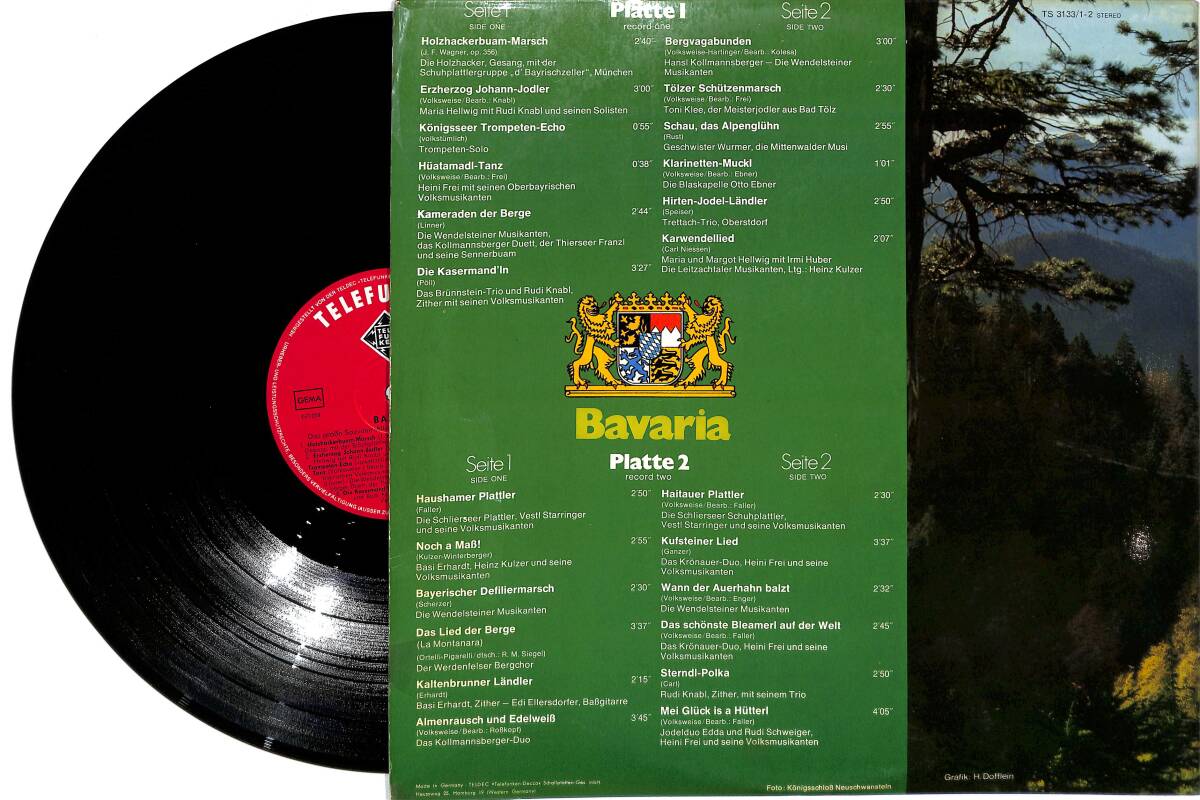 Bayern - Das Grosse Souveniralbüm 1: Memories Of Bavaria Das Grosse Souveniralbüm 1 (Almanya Baskı) 2 LP PLAK (10/8.5) PLK25967 - 2