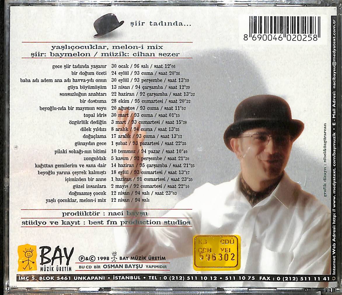 Baymelon Şiir Tadında CD (Sıfır) CD3837 - 2
