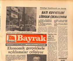 Bayrak Gazetesi 14-20 Şubat 1984 - Batı Kuvvetleri Lübnan Çıkmazında - Andropov Öldü GZ161340 - Gökçekoleksiyon