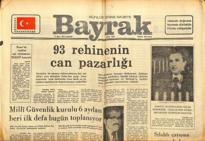 Bayrak Gazetesi 17 Ekim 1977 - 93 Rehinenin Can Pazarlığı GZ89408 - 1