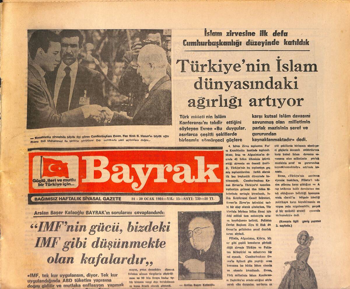 Bayrak Gazetesi 24-30 Ocak 1984 - Yasadışı TİKB Örgütünün 10 Militanı Ele Geçirildi GZ161337 - 1