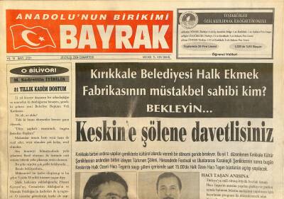 Bayrak Gazetesi 25 Eylül 2004 - KESK Bugün Meydanlarda - Çelik-İş Seçimlerinde Son Aşama GZ123119 - 1