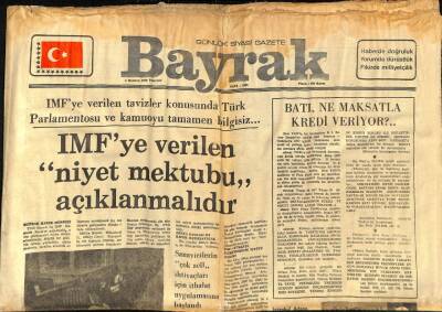 Bayrak Gazetesi 4 Haziran 1979 - İran İle Irak Arasındaki Hava Gittikçe Gerginleşiyor GZ89433 - 1
