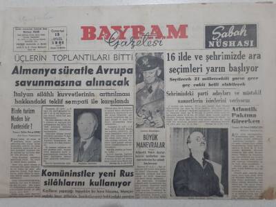 Bayram Gazetesi - 15 Eylül 1951 - Komünistler Yeni Rus Silahlarını Kullanıyor GZ112796 - 1