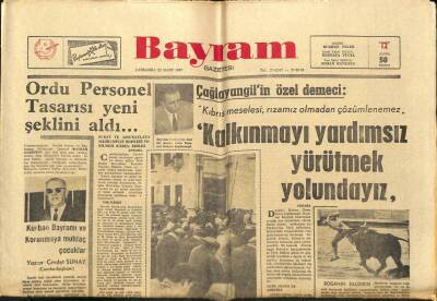 Bayram Gazetesi 22 Mart 1967 - Ordu Personel Tasarısı Yeni Şeklini Aldı GZ89441 - 1