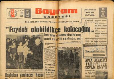 Bayram Gazetesi 26 Şubat 1963 - Afla Alakalı Tahliyeler Devam Ediyor GZ89450 - 1