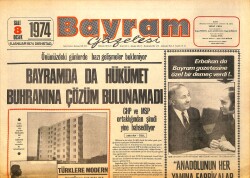 Bayram Gazetesi 8 Ocak 1974 - Erbakan'da Bayram Gazetesine Özel Bir Demeç Verdi GZ157600 - Gökçekoleksiyon