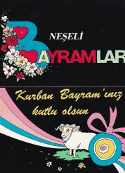 Bayram Kutlama Temalı 2`li Kartpostal KRT10761 - Gökçekoleksiyon
