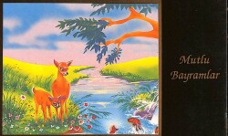 Bayram Kutlama Temalı Kartpostal KRT15372 - Gökçekoleksiyon