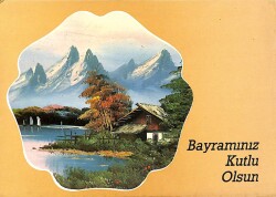 Bayram Kutlama Temalı Kartpostal KRT15474 - Gökçekoleksiyon