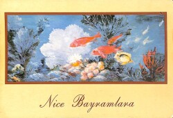 Bayram Kutlama Temalı Kartpostal KRT15476 - Gökçekoleksiyon