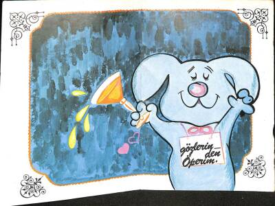 Bayram Kutlama Temalı Kartpostal KRT15713 - 2