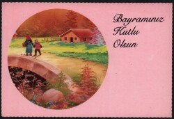 Bayram Temalı Kartpostal KRT2479 - Gökçekoleksiyon