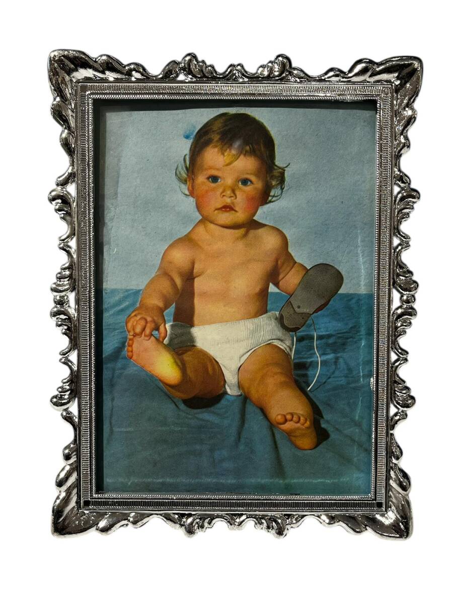 Bebek Temalı Çerçeveli Resim (Orta Boy) KRT24104 - 1
