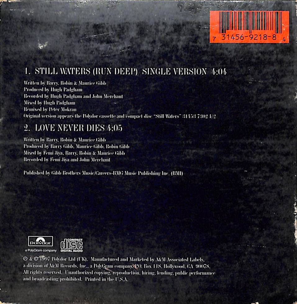 Bee Gees - Still Waters CD (İkinci El) CD4477 - 2